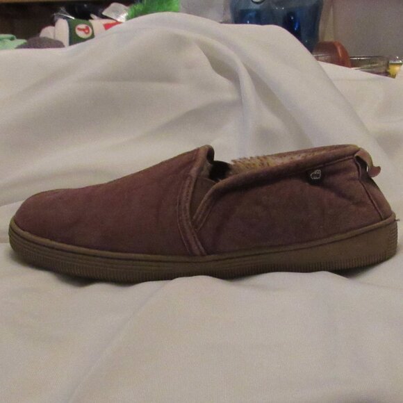 Lamo Mens Slippers Size 8 Light Brown Soft Sheepskin Slip On Excellent Cond. - Picture 8 of 9